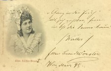 ELLEN BRANDT-FORSTER,1866-1921,6 eigenh.Zeile...