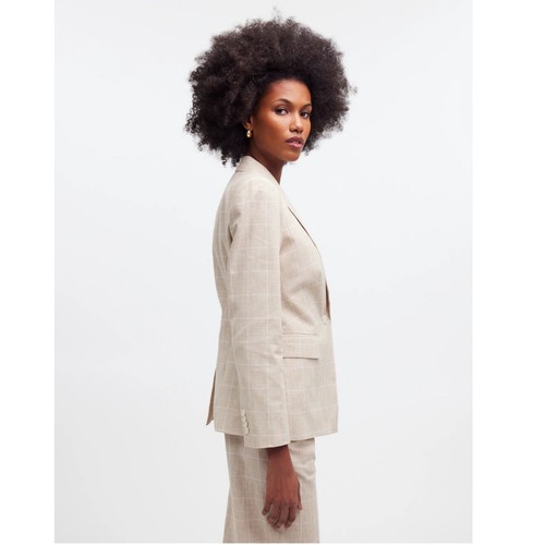 NWT Madewell Sz 0 The Slim Blazer in Plaid $178 - flaw - Picture 9 of 12