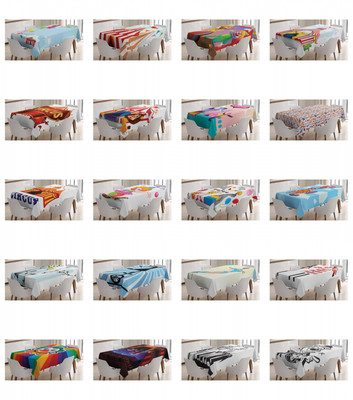 Ambesonne Circus Tablecloth Table Cover for Dining Room Kitchen