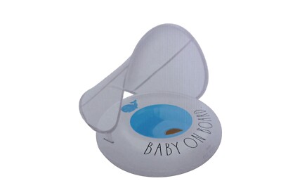 Rae Dunn Baby on Board Toddler Float with Canopy in Box 92475