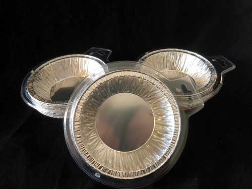 72pc Aluminum Foil Pie dish tin Cake Pan Baking tart Case Cup 12.5cm x 3cm 5" in - Picture 5 of 6