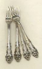 La Scala by Gorham Sterling Silver set of 4 Cocktail Forks 5 7/8"