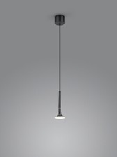 Lampada a sospensione Helestra FLUTE cromo nero 16/2001.64