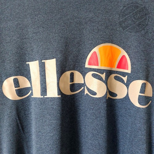 Ellesse Pozzio Moisture Wicking Sports Performance T-Shirt - Small - Navy Marl - Picture 5 of 13