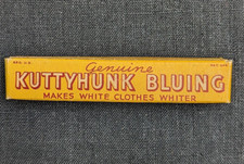 VTG NOS KUTTYHUNK BLUING BLEACH STICK BOX STORE DISPLAY PAPER COUPONS DIAMOND MC