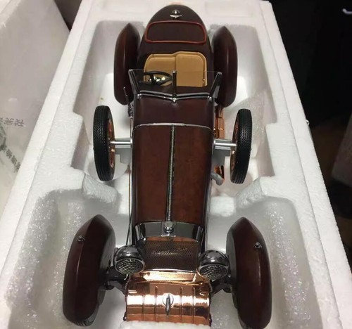 TRL 1/18 Hispano Suiza H6C Tulipwood Speedster 1924 - Modello Pressofuso In Legno