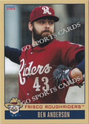 2024 Frisco RoughRiders Ben Anderson RC Rookie Card Rangers Minor