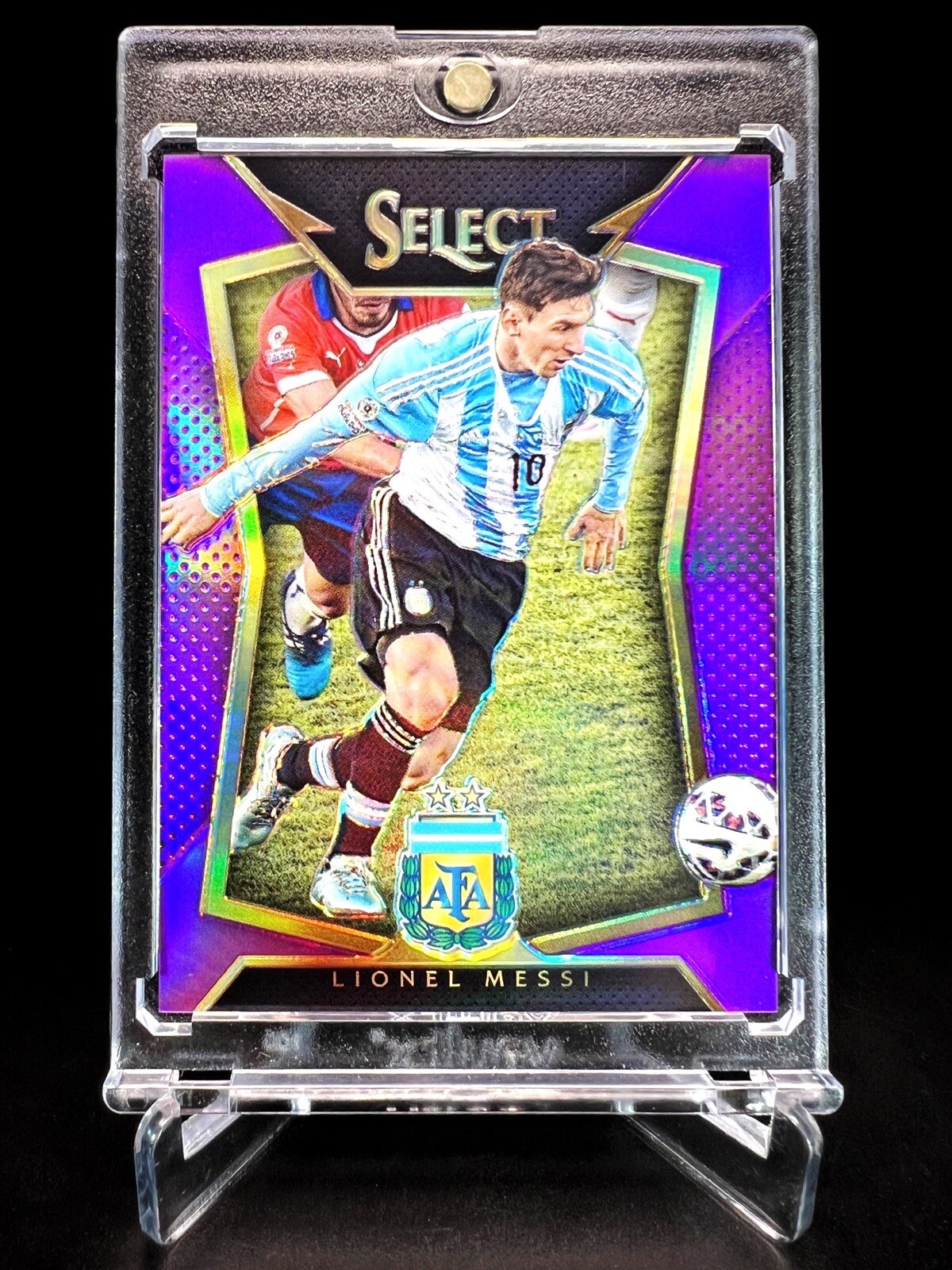 2015/16 Panini Select LIONEL MESSI PURPLE PRIZM REFRACTOR (87/99)🔥RARE SSP🔥