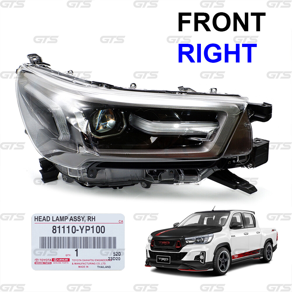 Rh Projector Head Lamp Light Fits Toyota Hilux Revo M70 M80