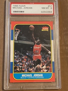 michael jordan fleer rookie card psa 8