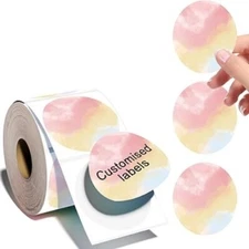 Self-Adhesive Round Sticker Labels