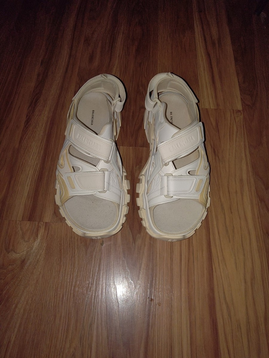 Balenciaga Track Sandal Sneakers White/Cream Size 45 Beige 