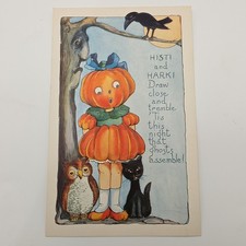 Vintage/Antique Halloween WHITNEY JOL Girl Hi...
