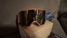 NEW Smith Squad Mag Snow Goggles-Rust-CPS Black Gold+CP Storm Blue Sensor Lens — photo 1
