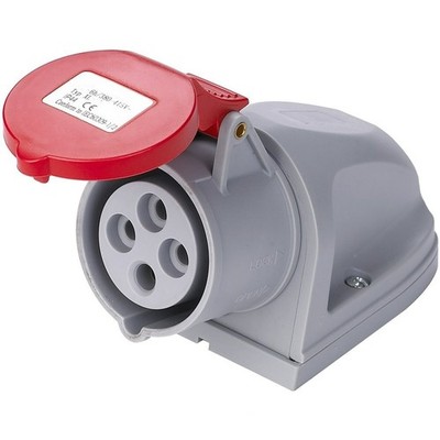 Commando Typ 32A 4-polig (3P+E) rot IP44 Industrie S/Steckdose 415V - 4WS415-32