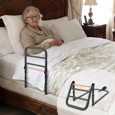 C1 Fold Bed Rails for Elderly Adults Safety - Foldable Bed Assist Rail with A...
