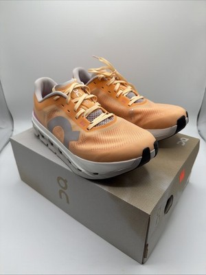 ON Cloudflow 5 Womens 9.5 Tangerine Silver Running Shoes Cushioned NEW OPEN BOX
