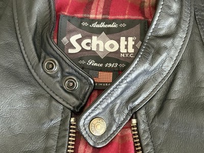 Schott N.Y.C. Style 664 – Cafe Racer Leather Jacket Size S | eBay