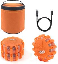 Ecoangel USB Rechargeable LED Road Flares Emergency Lights-Roadside Warning 3 