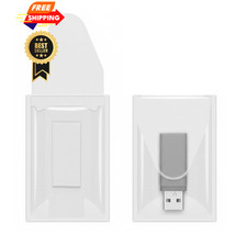 Professional USB Drive Adhesive Pockets Transparent Self-Adhesive 3.5" X 2"