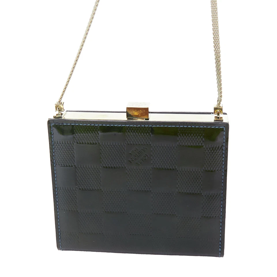 Bolso Bandolera Louis Vuitton Damier Vernis Ange Pm Patente Lv Mujer Verde Talla Única Foto 4 de 4