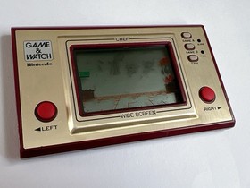 NINTENDO GAME AND & WATCH Chef Wide Screen 1981 Direct From Japan Very Rare