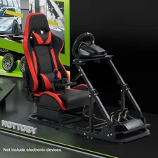 Hottoby G29 Racing Sim Cockpit Stand Fit Logitech G923 G920 Thrustmaster Fanatec