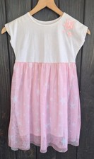 Wonder Nation Sequin Star Pink Tulle Tutu Dress Girls S small 6 6X