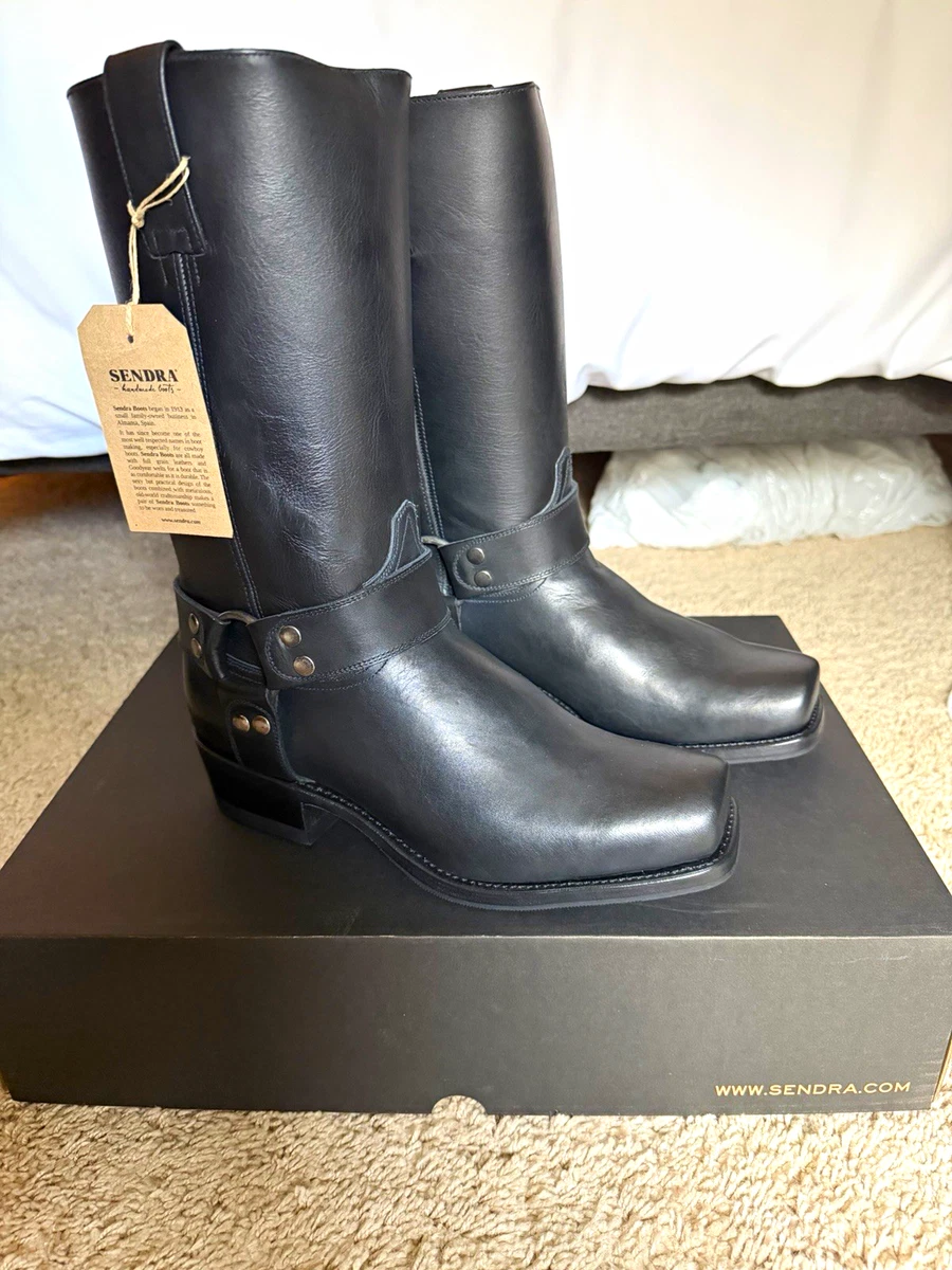 【美品】SENDRA モーターブーツ スチールトゥ アメカジ ブラック US8 Sendra Black Biker Boots for Men for Sale | Shop New & Used Men's