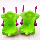 Cabbage Patch Kids Lil Sprouts Baby Stroller Carriers Seats Lot of 2 Green Pink