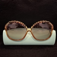 Christian Dior Vintage Sunglasses 1970  s Model 2063 10 Oversized. BRAIDED