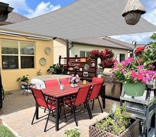 INFRANGE 24' x 24' Rectangle Sun Shade Sails Canopy UV Block Patio Deck Pergola