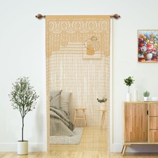 Macrame Lace Door String Curtain For Doorwaysroom Divider Doorway Hippie Window
