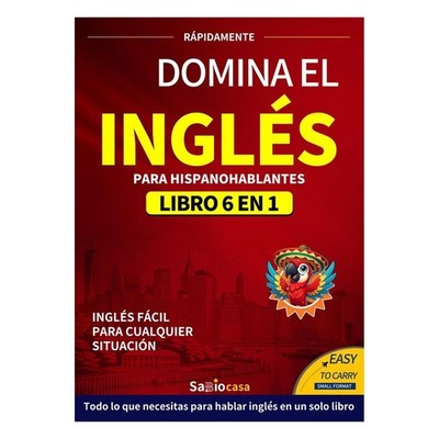 DOMINA EL INGLÉS PARA HISPANOHABLANTES LIBRO 6 EN 1 US STOCK