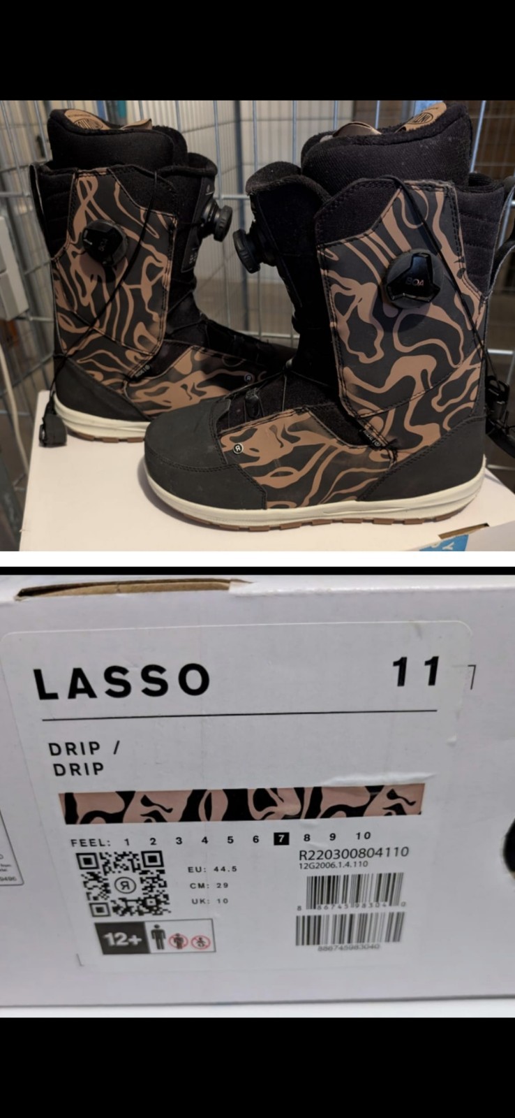 Snowboard Boots LASSO, Größe 44,5 / 11 kaum getragen