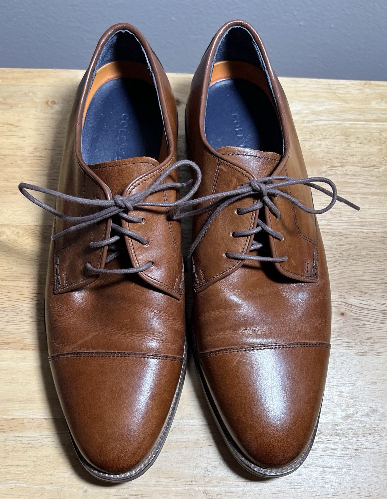 SAOLA Scarpe eleganti Cole Haan uomo Sawyer Oxford marrone stile C35105 taglia:10 M papà core