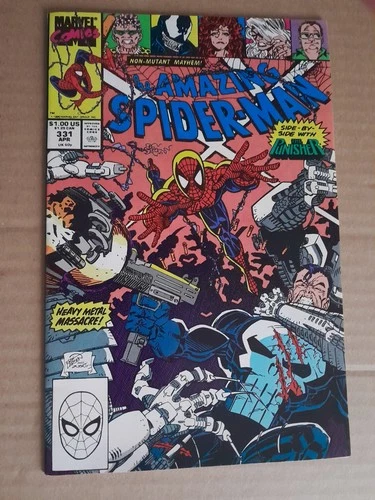 AMAZING SPIDER-MAN # 331 MARVEL COMICS VF PUNISHER Erik LARSEN April 1990 MORE