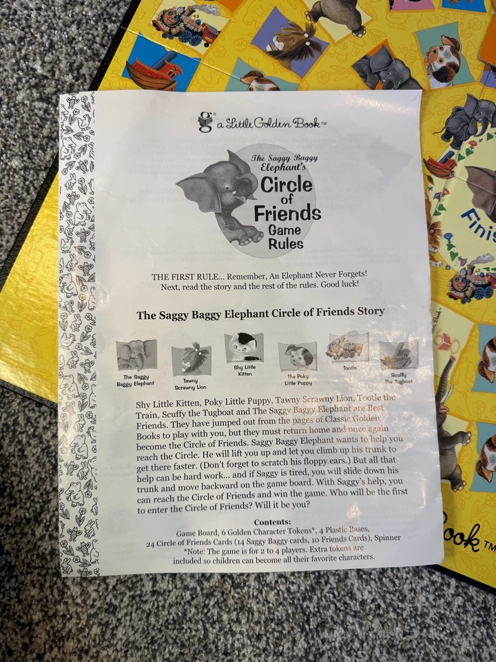 A Little Golden Book "Circle of Friends" Matching Game by Briarpatch 2002 - Image 4 of 4