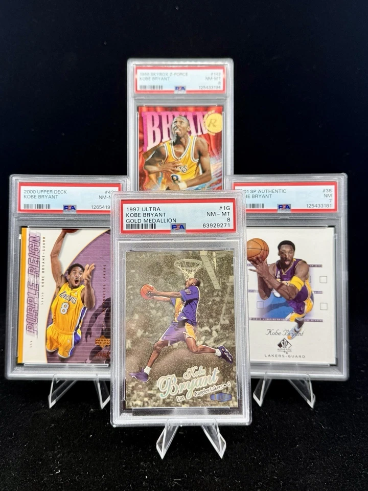🐐Kobe Bryant 4-Card Graded Lot! Rookie, Inserts, Parallels. Lakers. HOF - Image 4 of 4