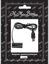 2 PACK - 2xAAA "No More Batteries" - USB Power Converter Battery Eliminator 1.5V