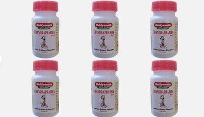 6 x Baidyanath Chandraprabha Bati Tabletten (80 Tabs) ayurvedische Kräuter