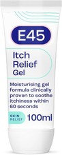 Image of E45 Itch Relief Gel Face and Body Gel for Dry Skin 100ml UK