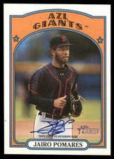 2021 Topps Heritage Minor League Real One Autographs Jairo Pomares Auto AZL