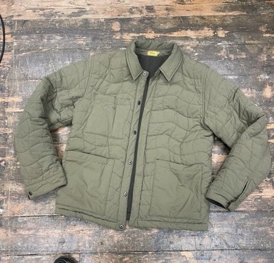 Dime MTL wellige gesteppte Wendejacke grün (s) small