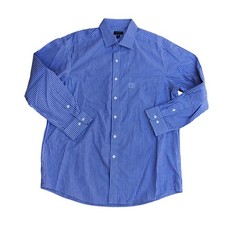 CLUB ROOM Slim Fit Performance Dress Shirt Men's 17 32/33 Button Down Striped