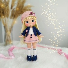 Eftelya Doll Crochet, Handmade Crochet Amigurumi Doll Gift, Amigurumi Doll