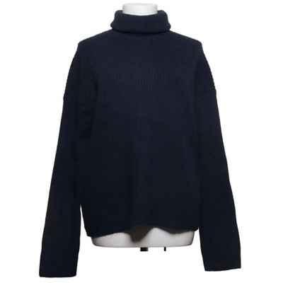 H&M, Rollkragenpullover, Größe: M, Blau, Acryl/Elasthan/Polyester/Wolle #uSn