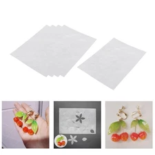 Rodeo 5 Pieces Shrink Plastic Sheets, Pre-cut Flower Shaped Shrink Films Papers