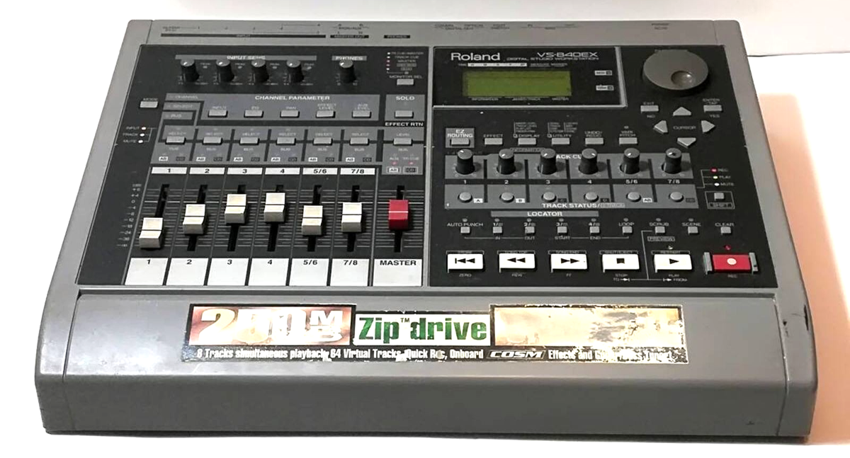 Roland VS-840 ZIP内蔵 完動品 録音再生確認済み 名機 Roland VS 840 Digital Studio Workstation With Ac100v Cable for