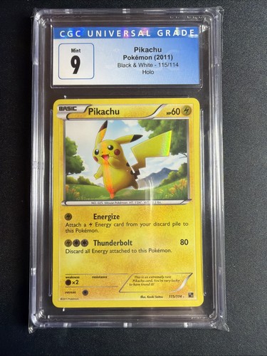 Pikachu graded CGC 9 for sale on eBay